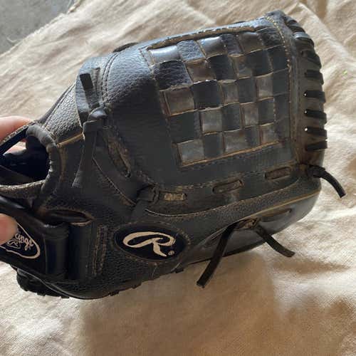 Black Used  Rawlings Batting Gloves
