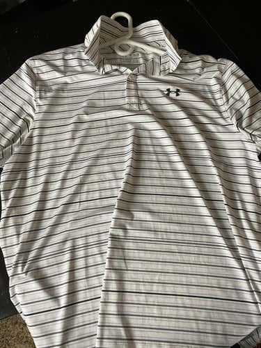 White Men's Used Adult XXL Under Armour Shirt