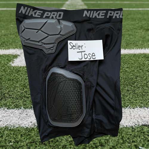 NIKE PRO HYPERSTRONG FOOTBALL COMPRESSION SHORTS MENS SIZE XL EXTRA LARGE BLACK NEW