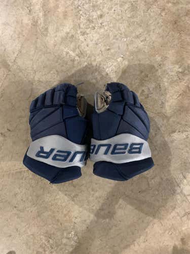 Blue Senior Bauer Vapor Team 14" Gloves