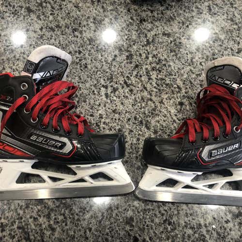Junior Bauer Vapor X2.7 Regular Width Size 3 Hockey Goalie Skates