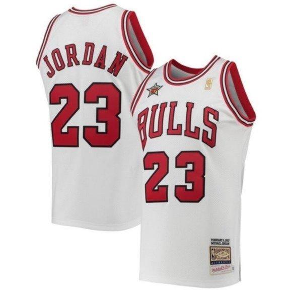 Chicago Bulls 23 Michael Jordan Jersey White