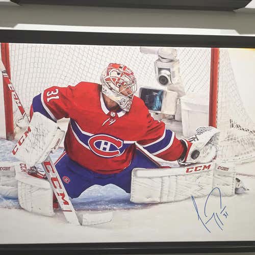 Carey Price Montreal Canadiens Signed Canvas