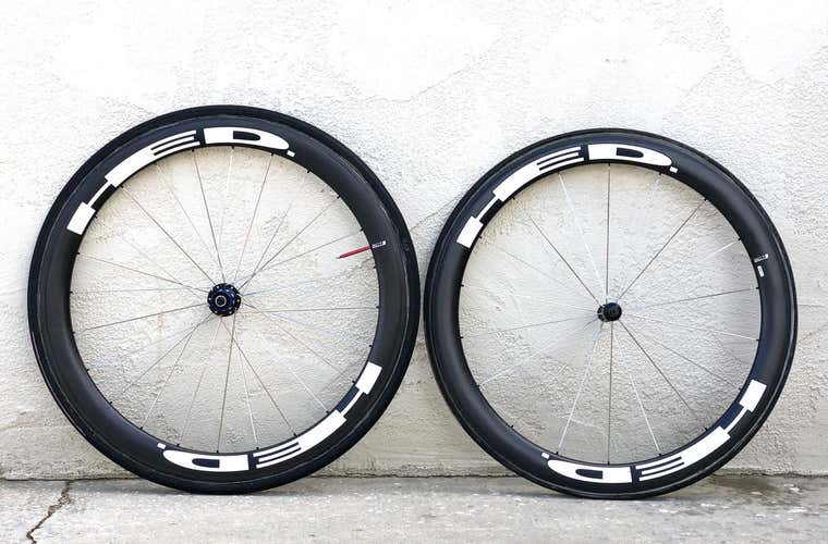 HED Jet 6 Professional Road Bike Carbon Tubular Wheelset Rim Brake