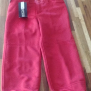 Red Girl's New Youth Medium Mizuno Pants