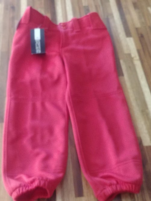 Red Girl's New Youth Medium Mizuno Pants