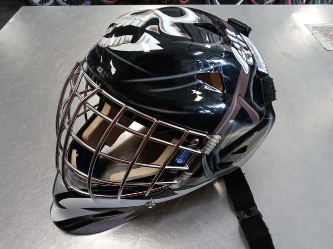 Used Vaughn Goalie Helmet Md Ice Hockey Goalie Helmets & Masks