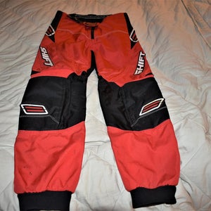 Shift Squadron Motocross Race Pants, Red/Black, Size 28
