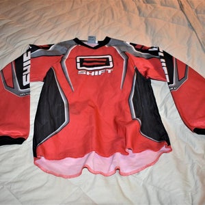 Shift Assault Motocross Jersey, Red/White/Gray, Kid's XL, Great Condition!