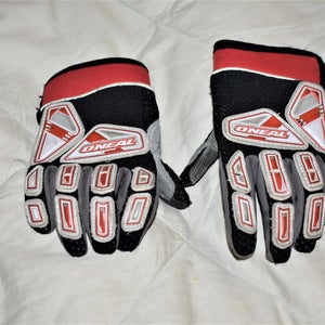 O'Neal Racing Element Motocross Gloves, Red/White/Black, Size 1/2