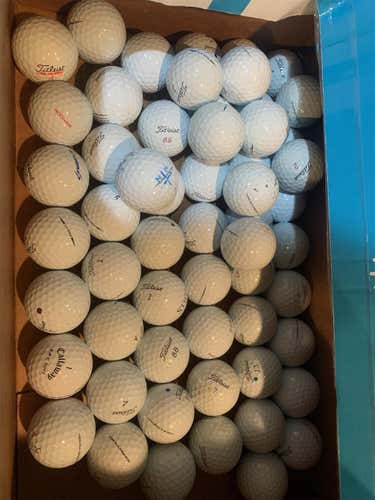 White Used Titleist Pro V1x 100 Pack Balls