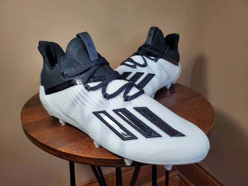 Adidas Adizero EF7610 Men’s Football Cleats White/Black Size 9