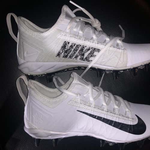 New Men’s Size 7 Nike Huarache 7 Cleats Lax Lacrosse Low Molded White