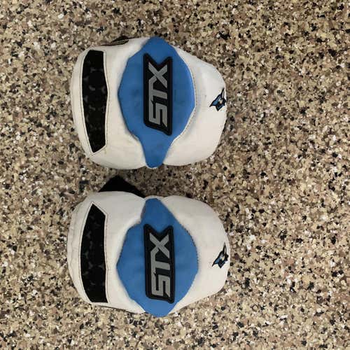 Johns Hopkins Blue Jays Stx Cell Elbow Pads Lacrosse Game Used Rare