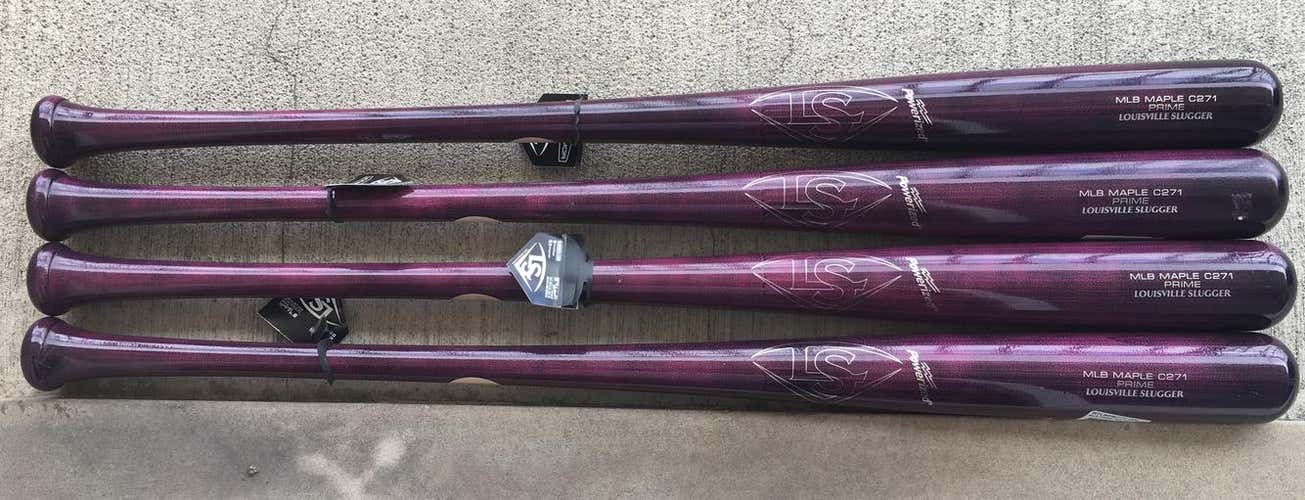 Louisville Slugger MLB Prime Maple C271 34" - THREE BATS