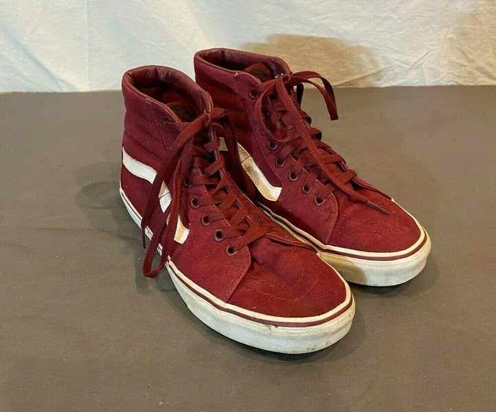 SK8 Classic Unisex Red Canvas High-Top 8/9.5 EU 40.5 EXCELLENT |