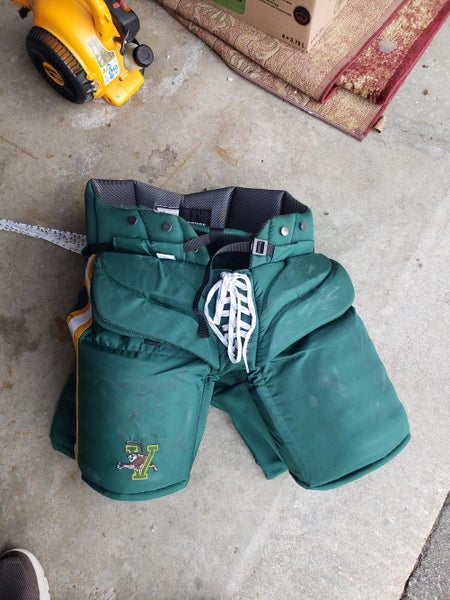 Green Senior Used Large Vaughn Ventus SLR Pro Carbon Hockey Goalie Pants