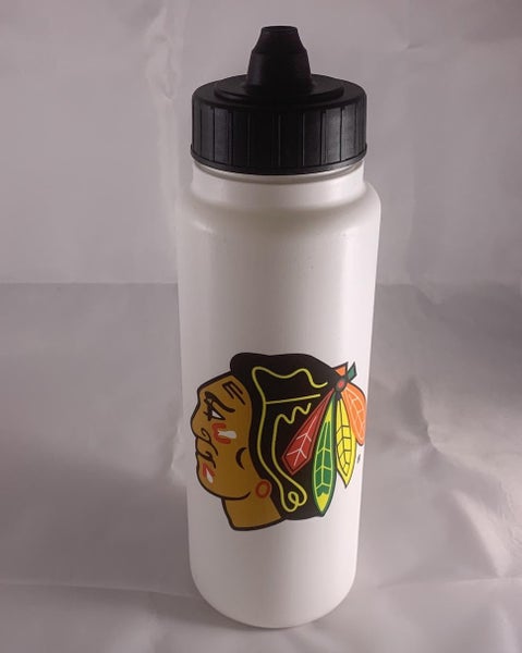 InGlasco NHL Water Bottle - Tall Boy 1000ml - Chicago Blackhawks