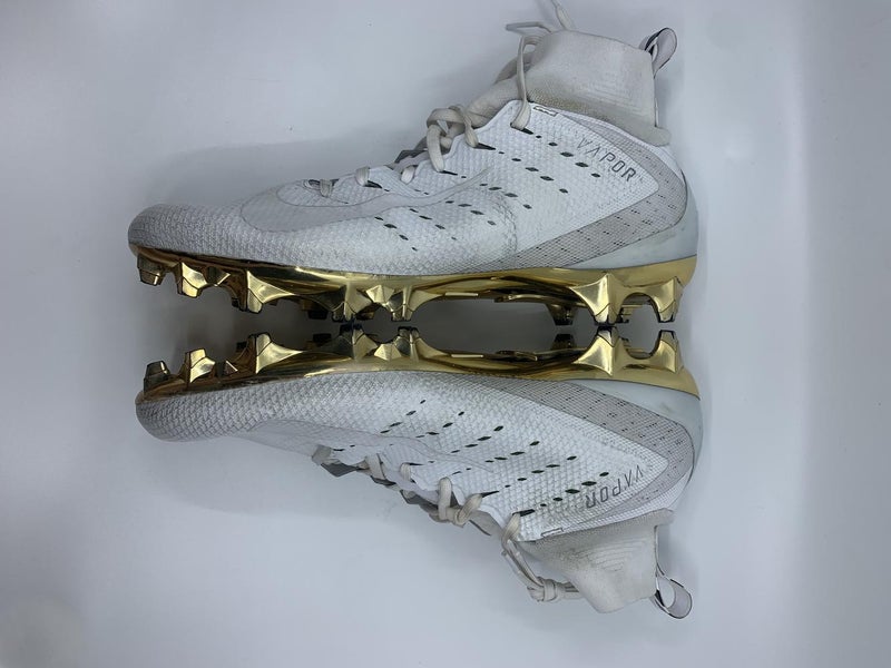 Used 10.5 Nike Vapor Untouchable Pro 3 PRM-Phantom-Metallic Gold
