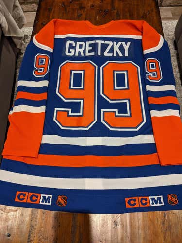 Wayne Gretzky 99 Double Tagged BNWT Size 48 Edmonton Oilers Adult CCM Jersey