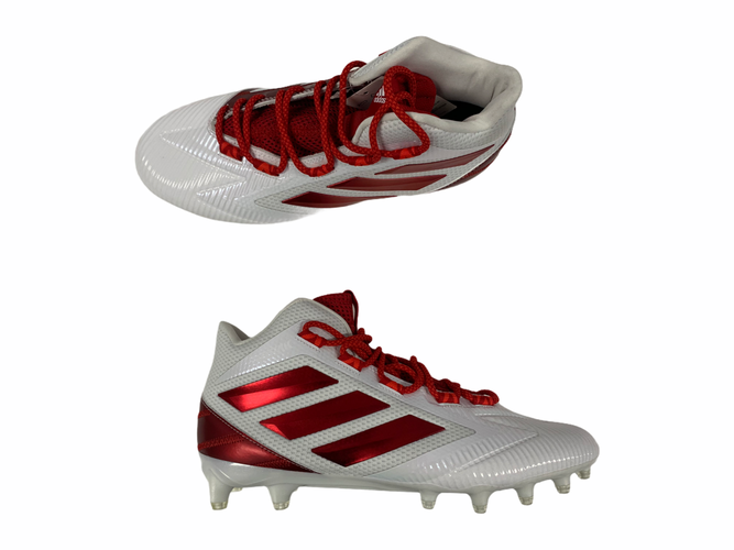 Adidas Freak Carbon Mid Mens Football Cleats Red / White  Size 10 M US / F97435//FC5-FC105