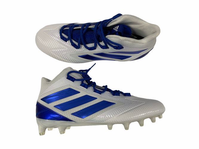 Adidas Freak Carbon Mid Mens Football Cleats Blue/ White  Size 12 M US / F97435 // FC5-FC104