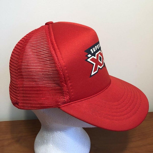 Super Bowl XXIII Vintage Trucker Hat Snapback Cap Red NFL Football