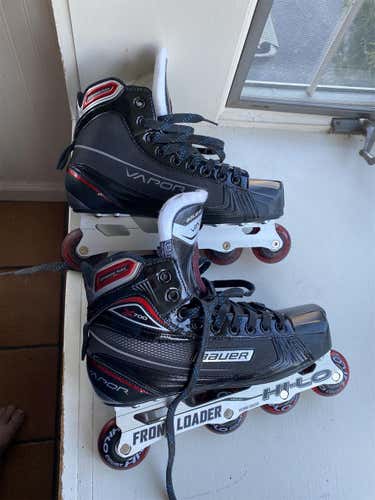Senior Bauer Regular Width Goalie Size 8.5 Inline Skates