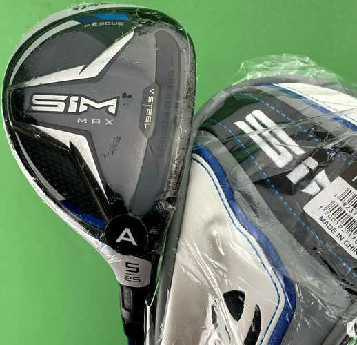 TaylorMade SIM MAX Rescue 5-Hybrid 5H 25* Fujikura Ventus Senior A-Flex #82571