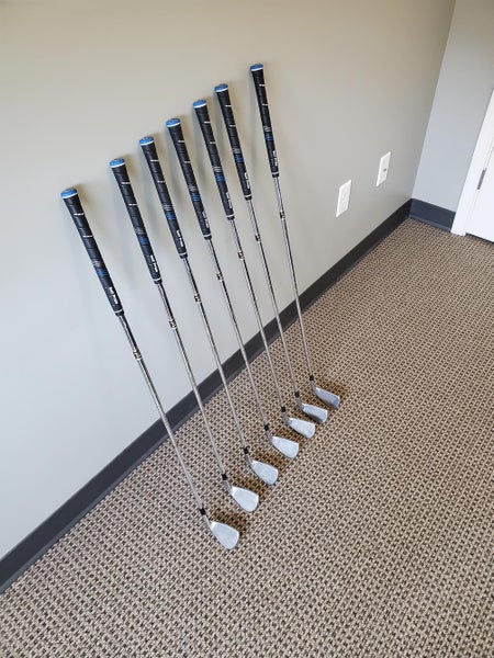 Used Men's Titleist Left Hand AP1 712 Iron Set Regular Flex Steel Shaft