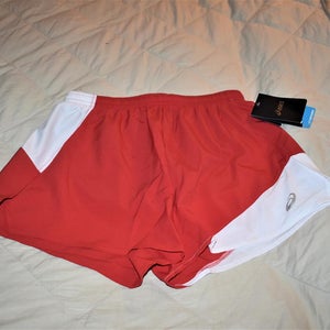 Red New Unisex Adult Medium Asics Shorts