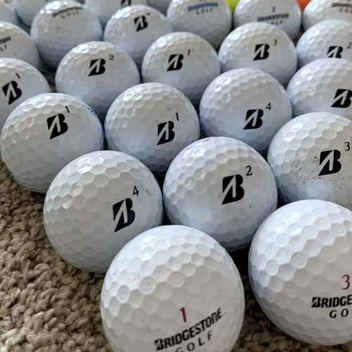 60 Used Bridgestone Tour BX / B XS (5 Dozen) Golf Balls