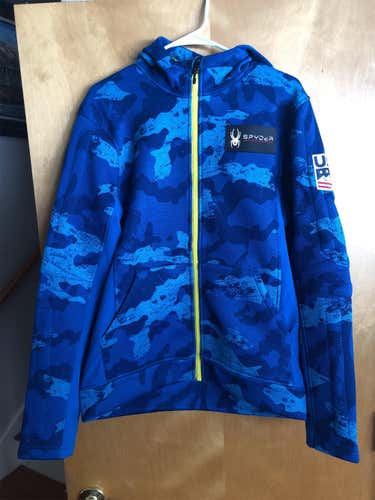 US Ski Team Blue Camo  Medium Slalom Hoodie Jacket