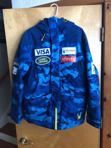 US Ski Team Blue Camo Medium Spyder Jacket