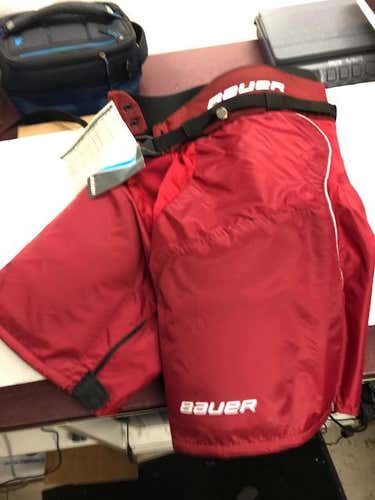 Red New Junior XL Bauer Vapor X20 Hockey Pants