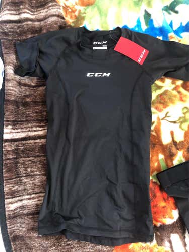 Brand New Black CCM compression Shirt