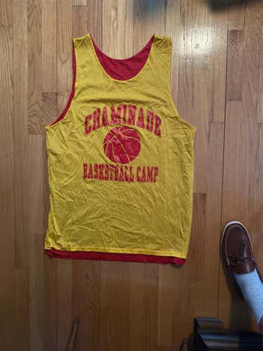 Chaminade Basketball Pinnie Gold And Red Reversible