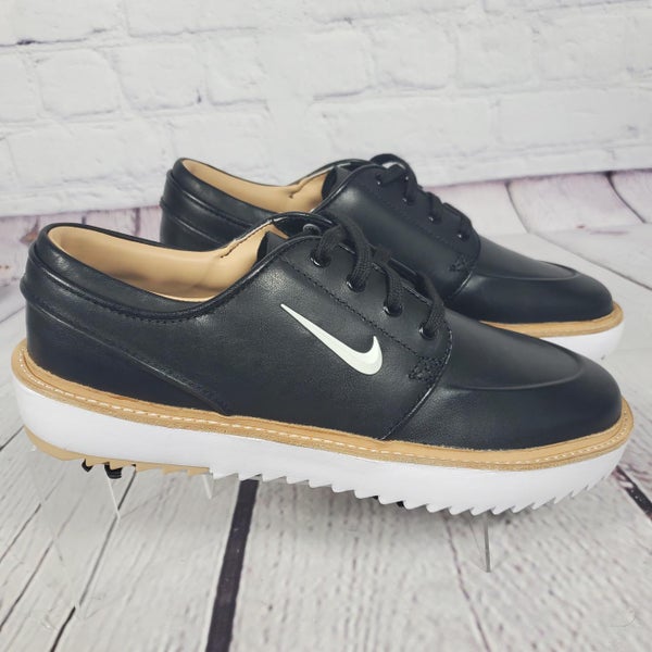 Nike Janoski G Tour Black Vachetta Leather Grip Golf Shoes Sz 8.5
