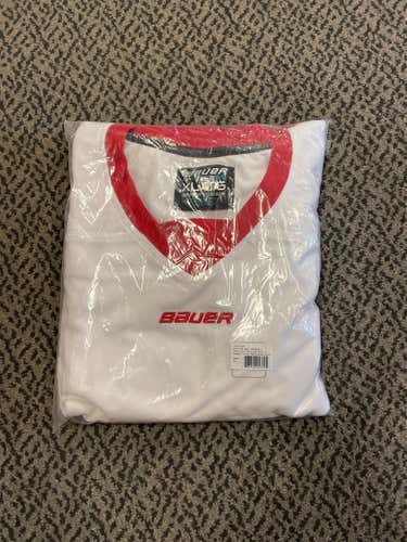 White Adult XL Bauer Team Jersey