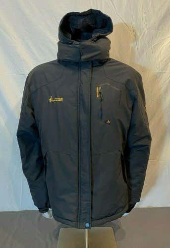 MOERDENG 20K Waterproof Breathable Charcoal Gray Fleece Lined Winter Jacket 2XL