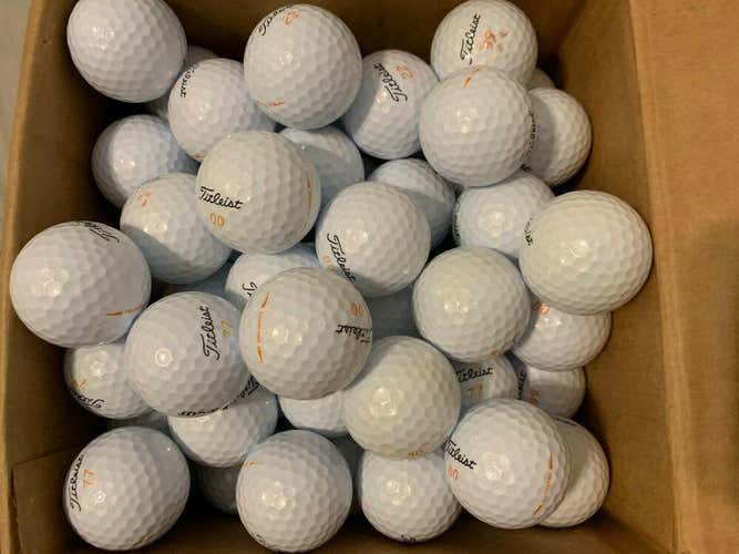 48 Titleist Velocity 2018 Visi White Finish Used Golf Balls AAAA Near Mint