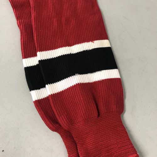 Red Senior Large Hockey Socks