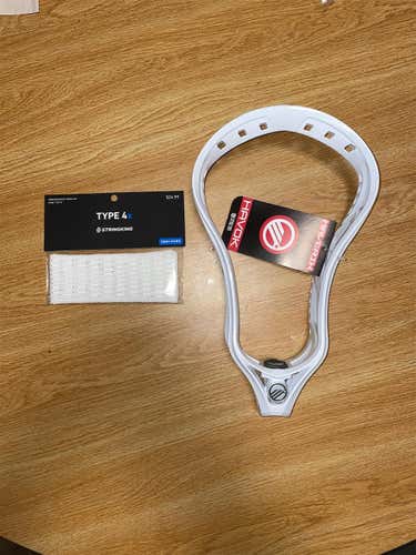 White New Unstrung Havok Head With Stringking 4X Mesh