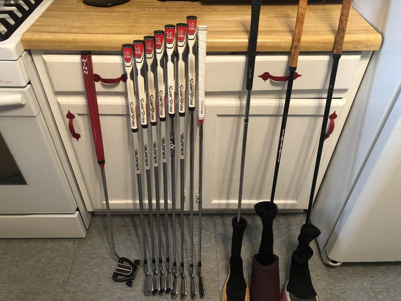 Used Men's TaylorMade Left Hand Burner Clubs (Full Set) Stiff Flex 11 Pieces