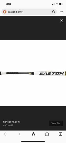 Used High School/College BBCOR Certified Easton Composite XL1 Bat (-3) 28 oz 31"