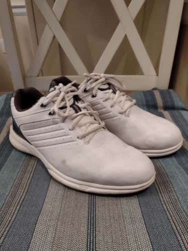 White Used Men's Size 8.5 (Women's 9.5) Footjoy Golf Shoes