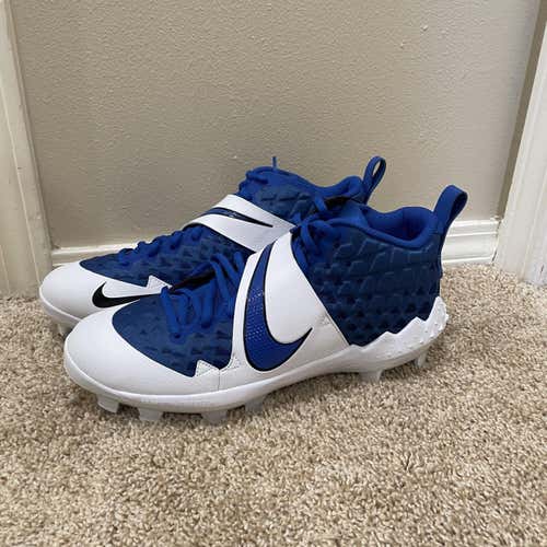 NIKE Force Zoom TROUT 6 Pro MCS BASEBALL CLEATS CQ1950-401 White Blue MEN’S SIZE 11 NEW
