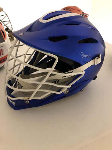 Blue Adult Player's STX Rival Helmet