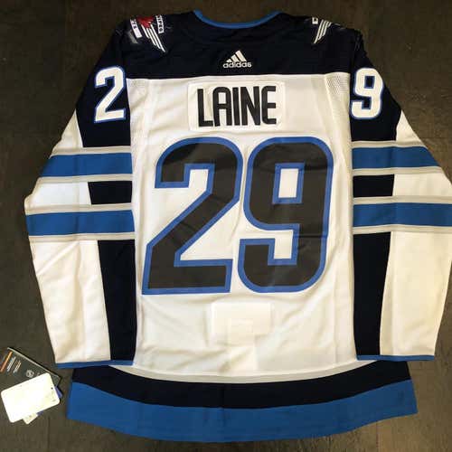 NWT Adidas AdiZero Winnipeg Jets LAINE Road Jersey Sz 50/MEDIUM