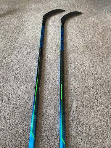 Two Used Left Hand Nexus Geo Hockey Stick